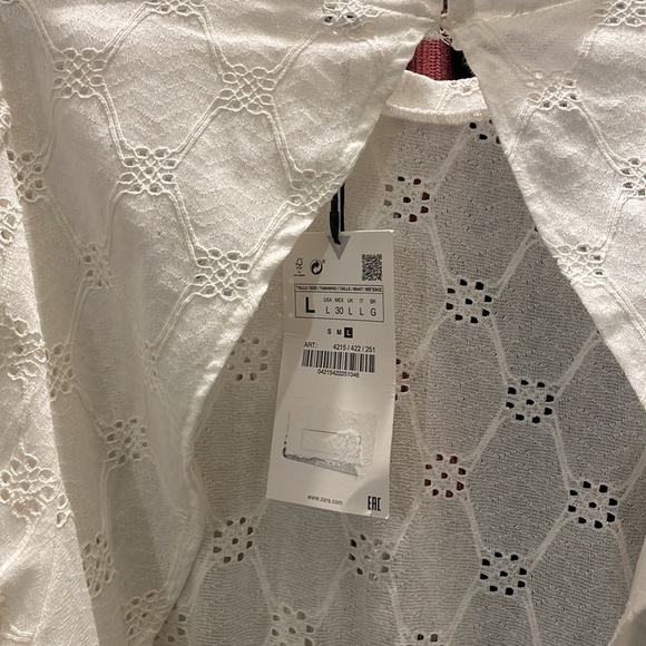 NWT Zara eyelet open back dress - Picture 5 of 6